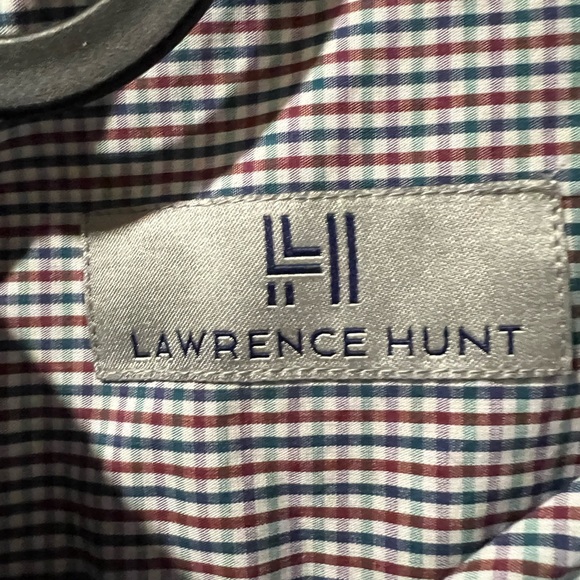 Lawrence Hunt Men’s Plaid Button Up Collared Shirt - Picture 3 of 9